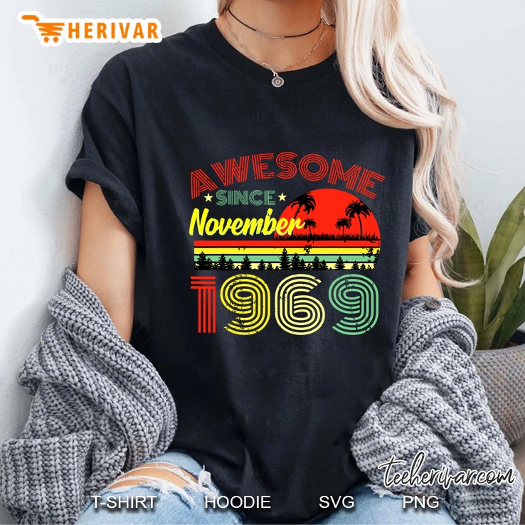 Awesome Since November 1969 Vintage Version2 Ladies Tee