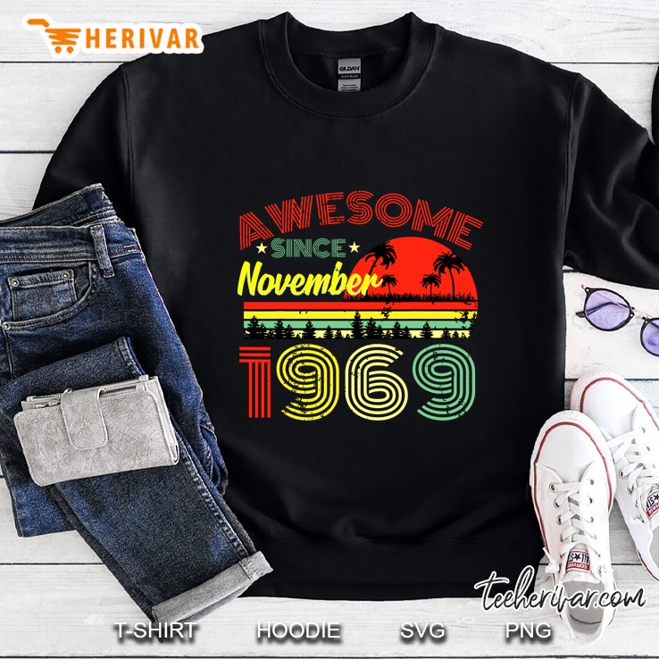 Awesome Since November 1969 Vintage Version2 Sweatshirt