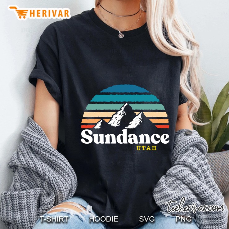 Sundance Utah Ski Vintage Version Ladies Tee