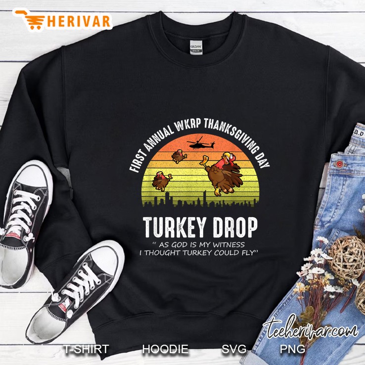 First Annual WKRP Thanksgiving Day Turkey Drop November 22 1978 Vintage Version Sweatshirt