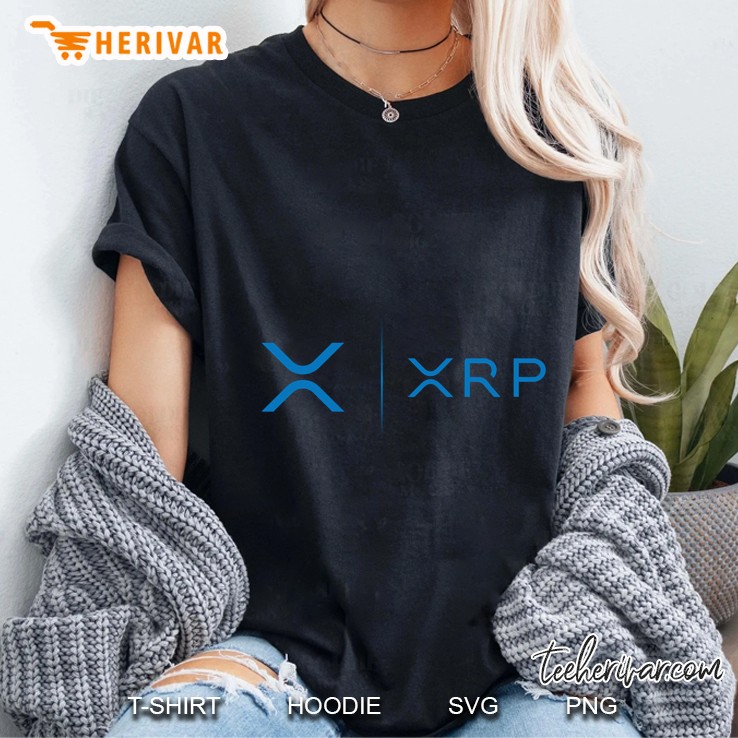 XRP Ripple Side Blue Logo Ladies Tee