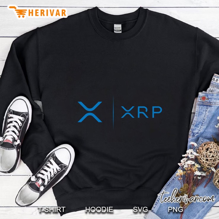 XRP Ripple Side Blue Logo Sweatshirt