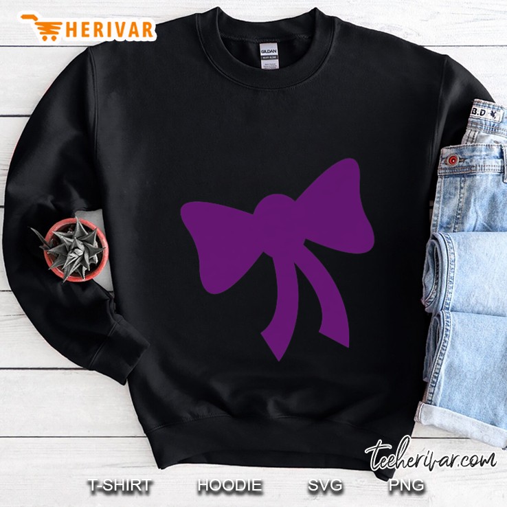 Purple Bow Tie Sweatshirt