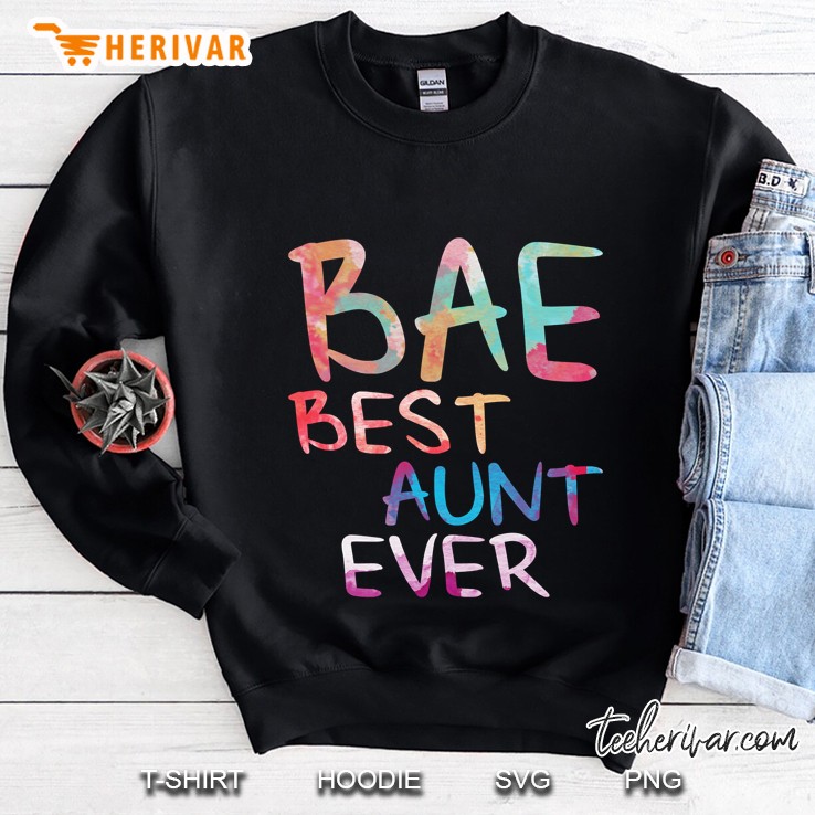 Bae Best Aunt Ever Colorful Version Sweatshirt