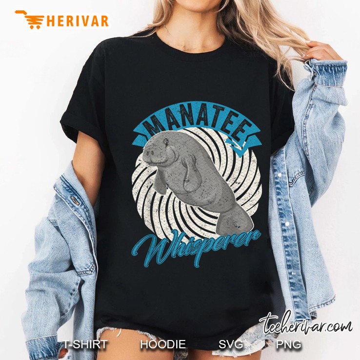 Manatee Whisperer Floaty Potato Lover Ladies Tee