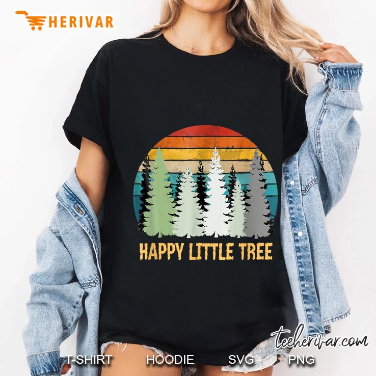 Happy Little Tree Vintage Version Ladies Tee
