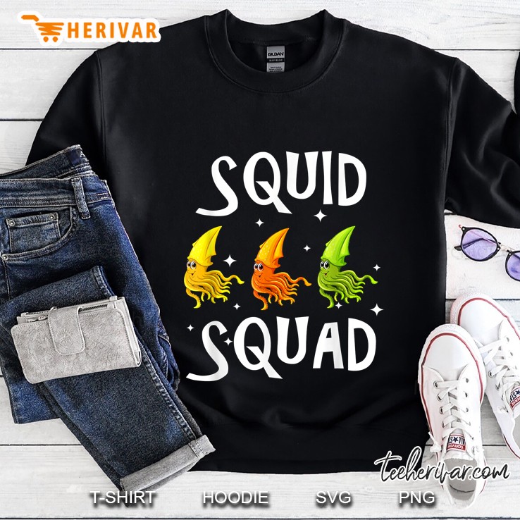 Squid Squad Squid Lover Sweatshirt