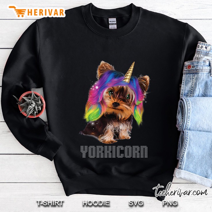 Yorkicorn Yorkshire Terrier Unicorn Sweatshirt
