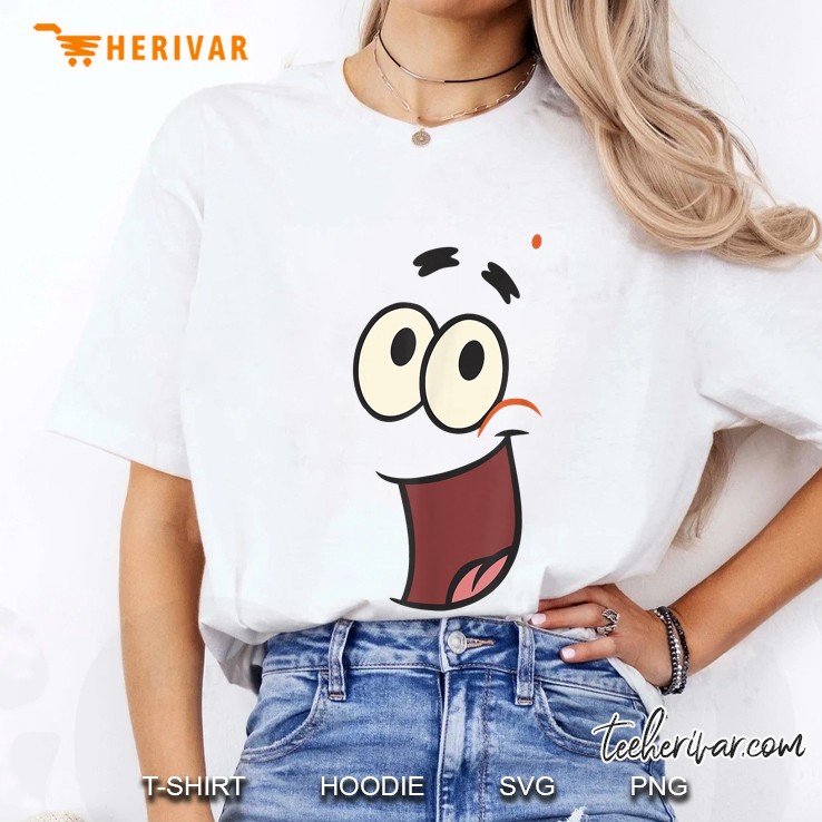 Sponge Bob Square Pants Patrick Starfish Big Face Ladies Tee