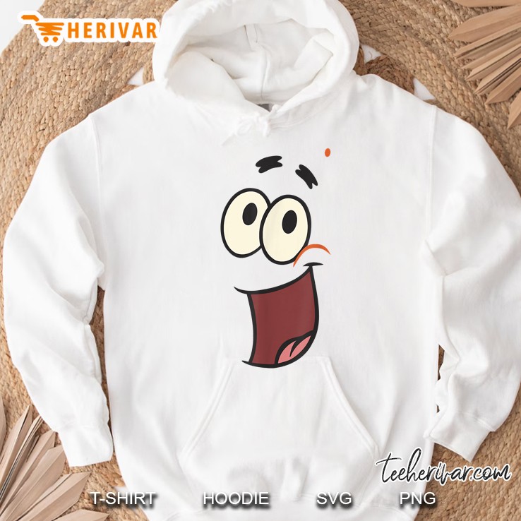 Sponge Bob Square Pants Patrick Starfish Big Face Hoodie