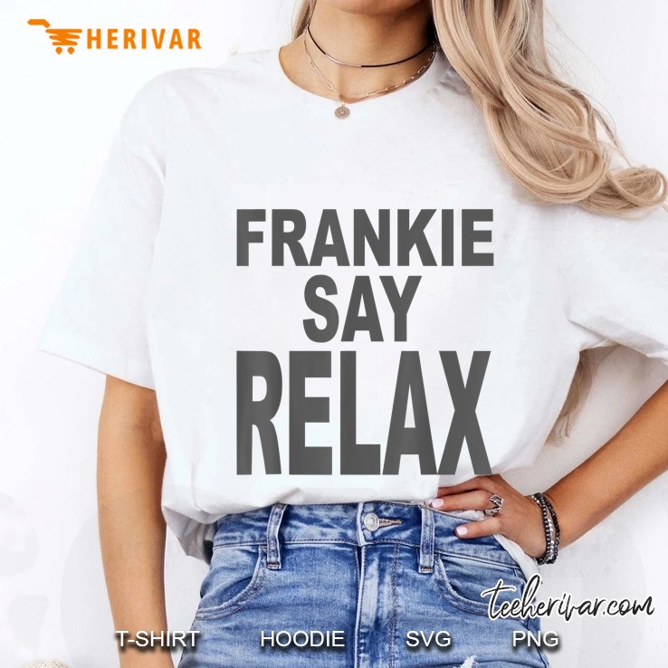 Frankie Say Relax Black Version Ladies Tee