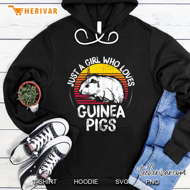 Just A Girl Who Loves Guinea Pigs Vintage Version Hoodie