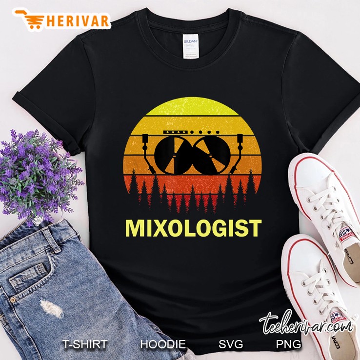 Mixologist DJ Vinyl Record Mixer Vintage Version Shirt