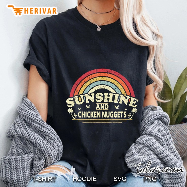 Sunshine And Chicken Nuggets Vintage Version Ladies Tee