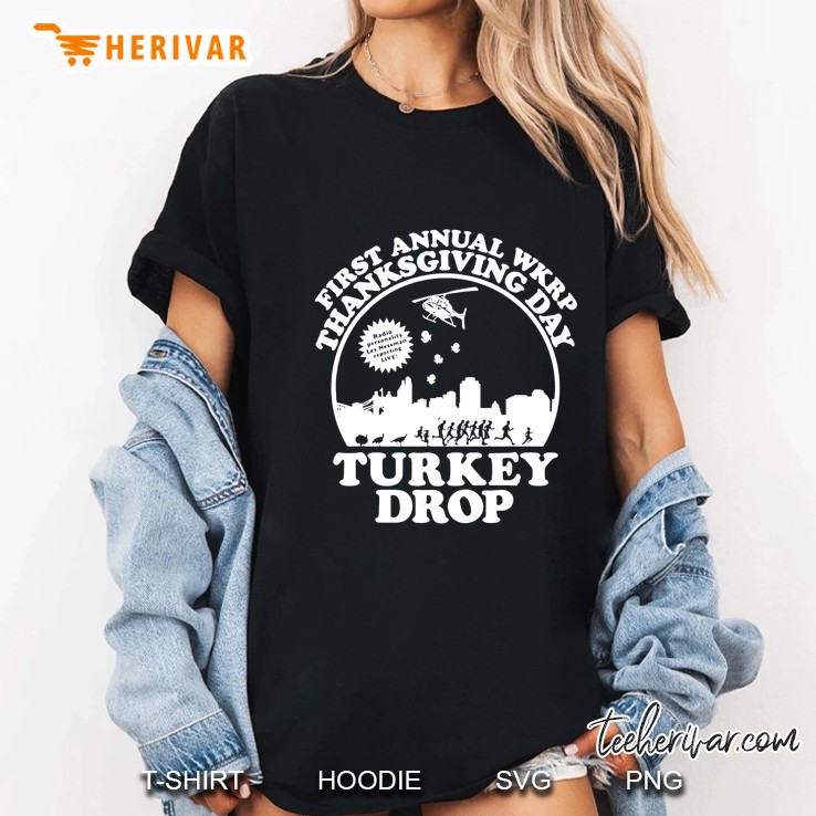 First Annual WKRP Thanksgiving Day Turkey Drop Ladies Tee