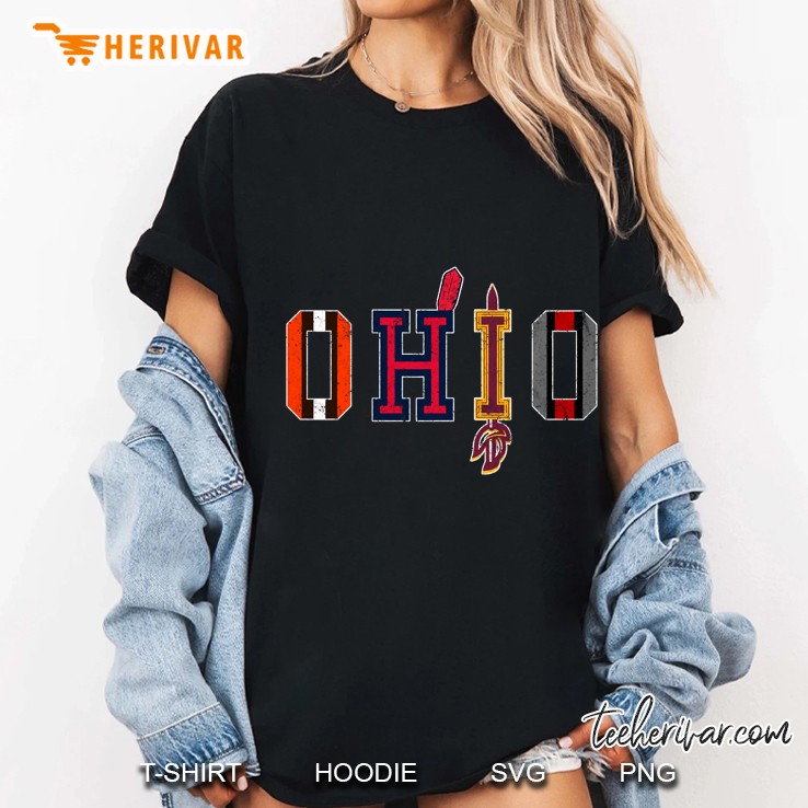 Ohio Sports Cincinnati Bengals Cleveland Indians Ladies Tee