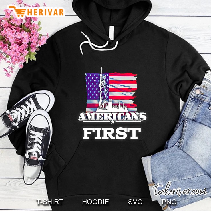 Americans First American Flag Version Hoodie