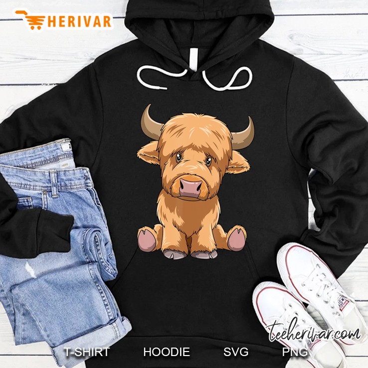 Cute Highland Cattle Lover Hoodie