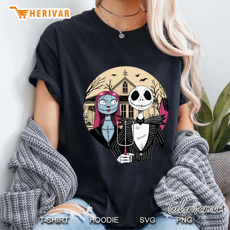 The Nightmare Before Christmas Jack & Sally House Ladies Tee