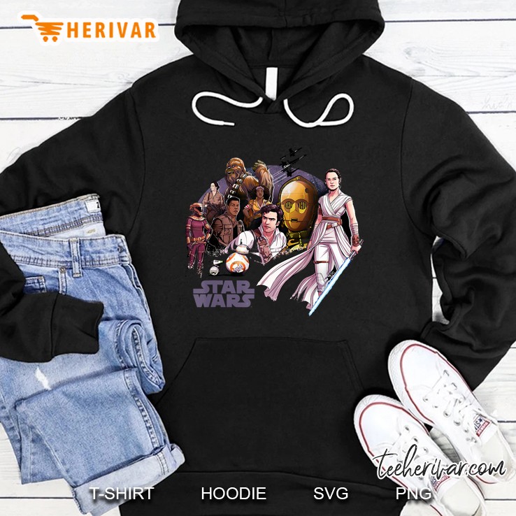 Star Wars Rise Of Skywalker Rebellion Collage Hoodie