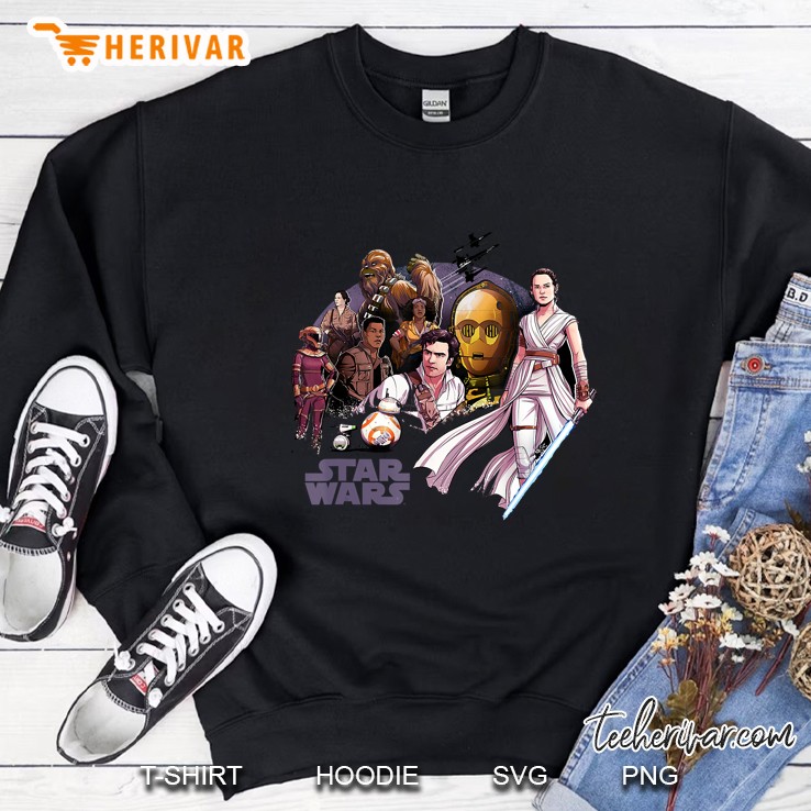 Star Wars Rise Of Skywalker Rebellion Collage Sweatshirt