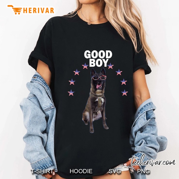 Good Boy US Military Dog German Shepherd Ladies Tee