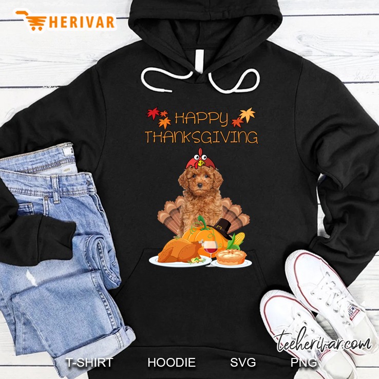 Happy Thanksgiving Goldendoodle Version Hoodie