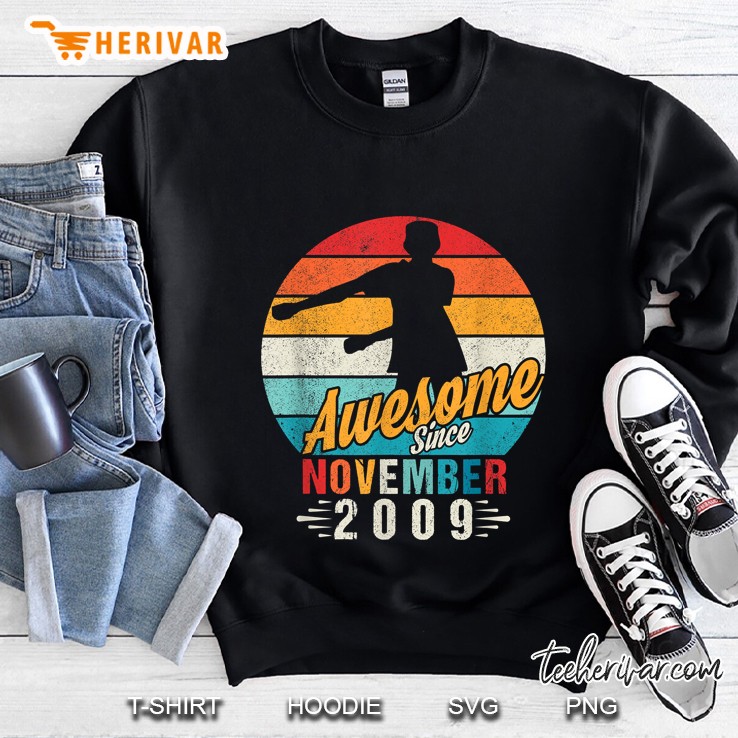 Awesome Since November 2009 Flossing Vintage Version Sweatshirt