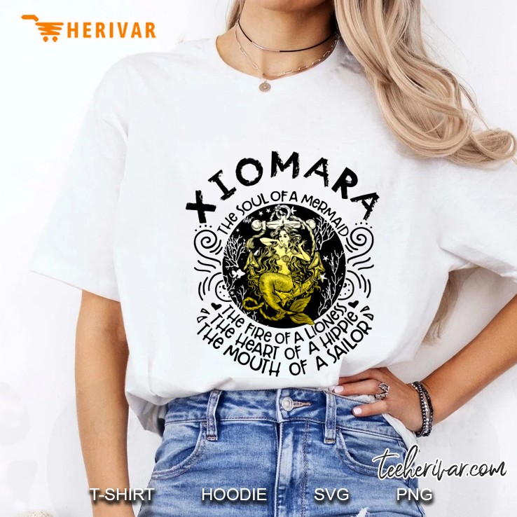 Xiomara The Soul Of A Mermaid The Fire Of A Lioness The Heart Of A Hippie Ladies Tee