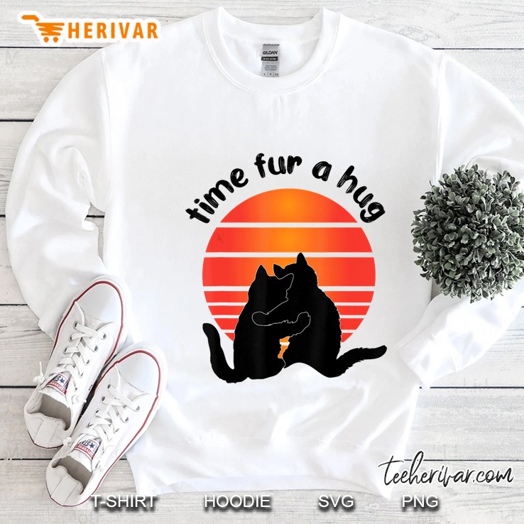 Time Fur A Hug Cat Vintage Version Sweatshirt