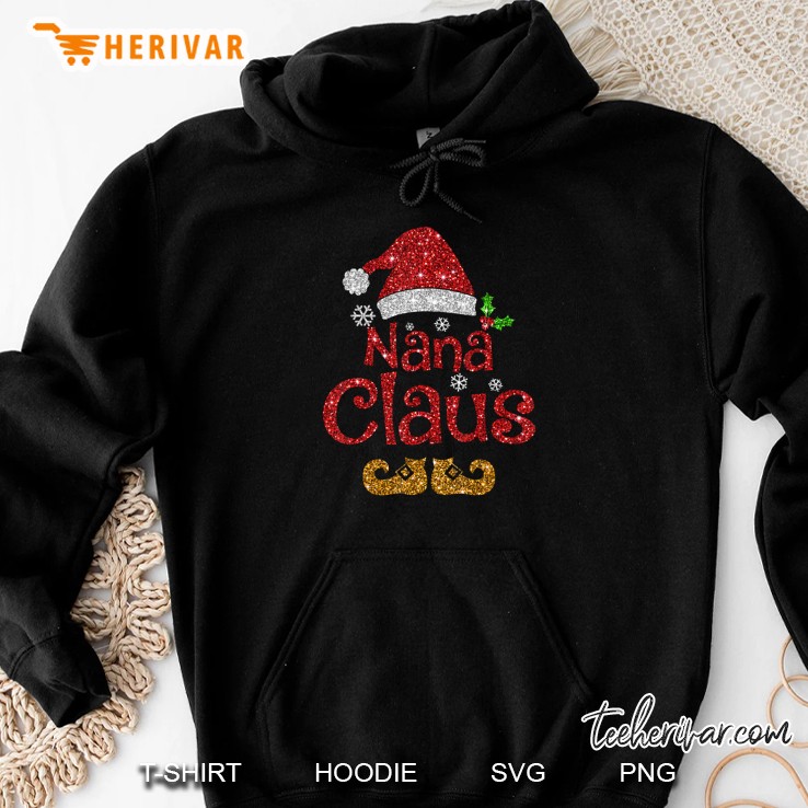 Nana Claus Santa Sparkle Christmas Hoodie