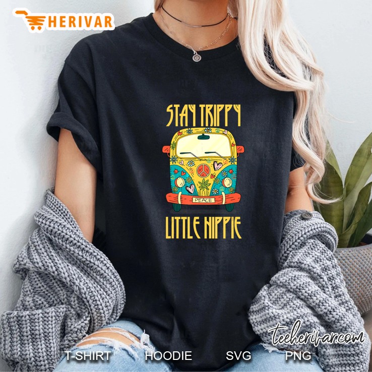 Stay Trippy Little Hippie Van Version Ladies Tee