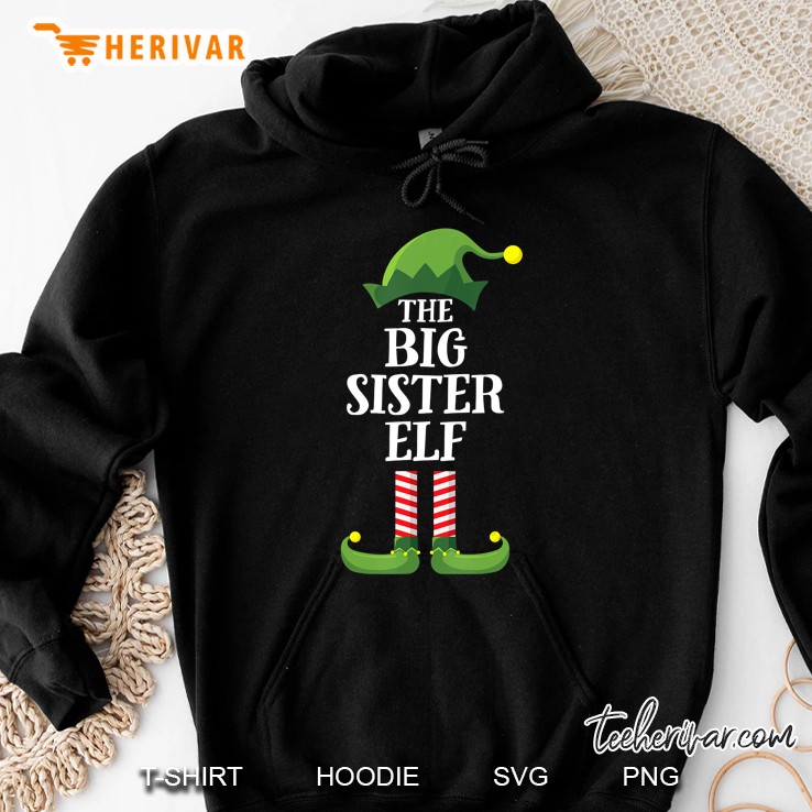 The Big Sister Elf Christmas Hoodie