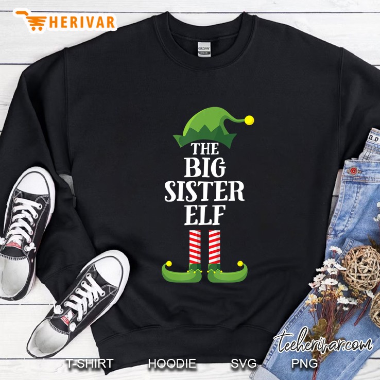 The Big Sister Elf Christmas Sweatshirt