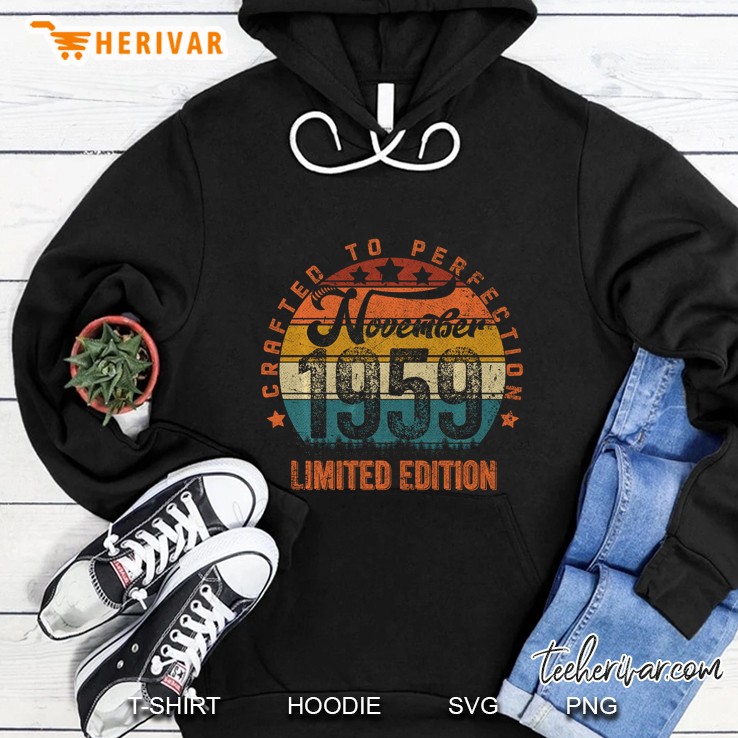 Crafted To Perfection November 1959 Limited Edition Vintage Version Hoodie