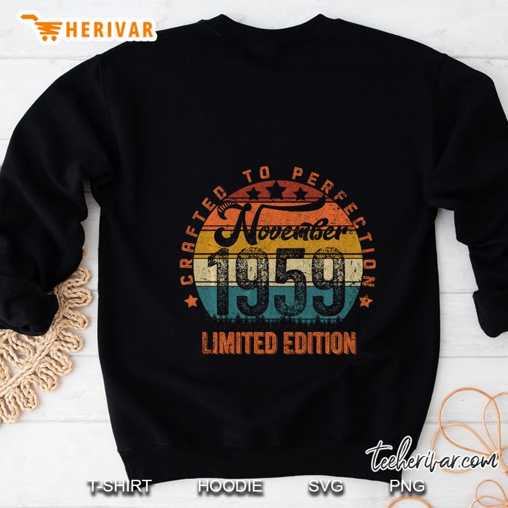 Crafted To Perfection November 1959 Limited Edition Vintage Version Sweatshirt