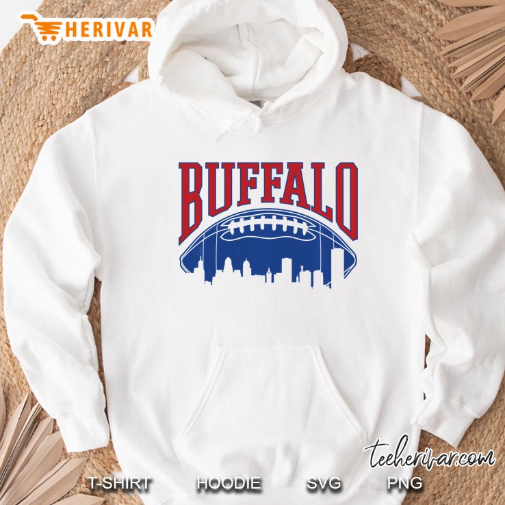 Buffalo Football Vintage Skyline New York Bills Mafia Hoodie