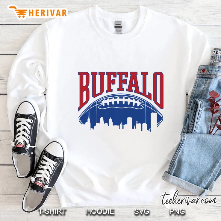 Buffalo Football Vintage Skyline New York Bills Mafia Sweatshirt