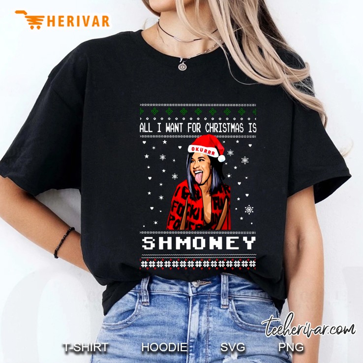 All I Want For Christmas Is Shmoney Ladies Tee