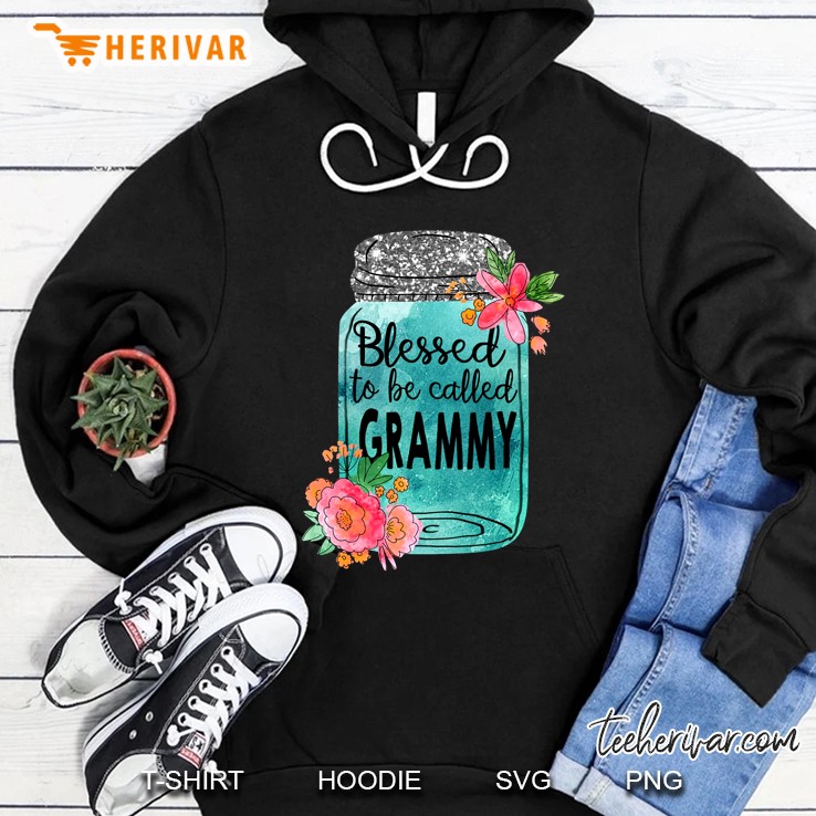 Blessed To Be Called Grammy Floral Version Hoodie