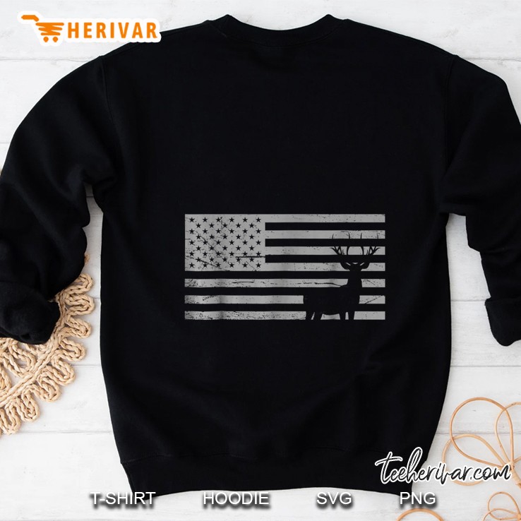 Deer America Flag Deer Hunting Sweatshirt