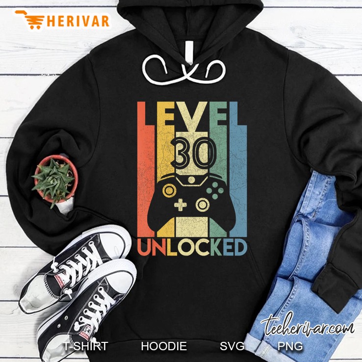 Level 30 Unlocked Vintage Version2 Hoodie
