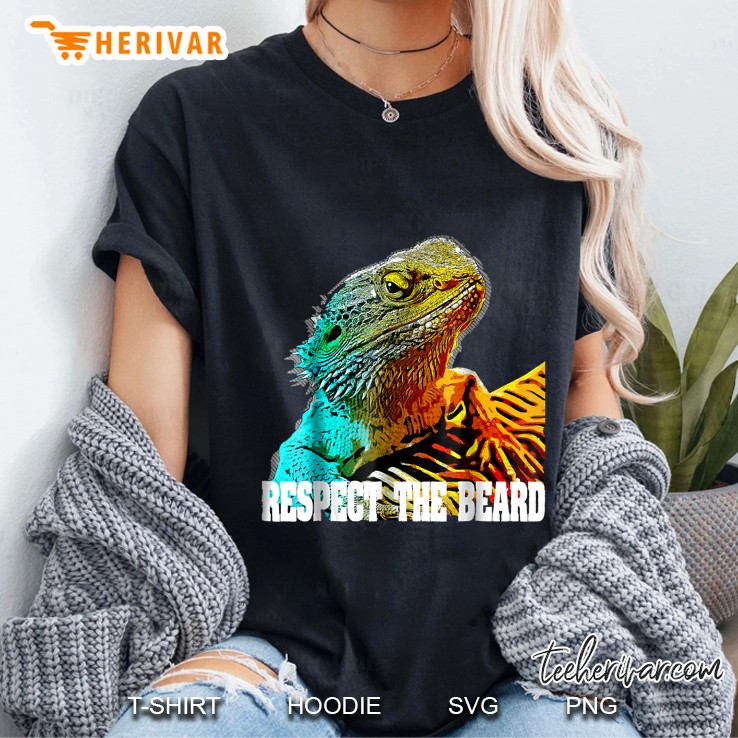 Respect The Beard Bearded Dragon Ladies Tee