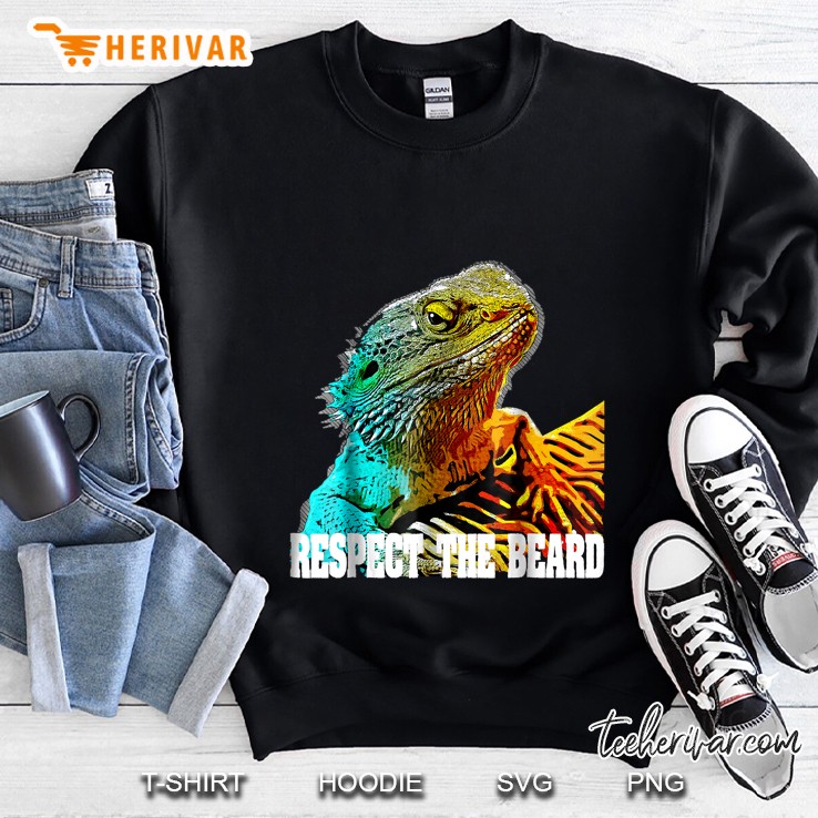 Respect The Beard Bearded Dragon Sweatshirt