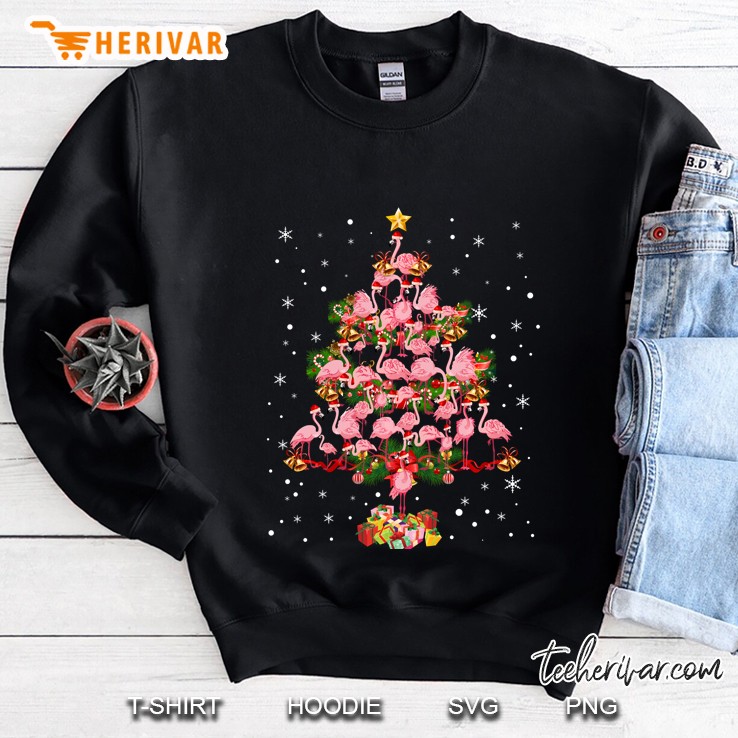 Flamingo Christmas Tree Version2 Sweatshirt
