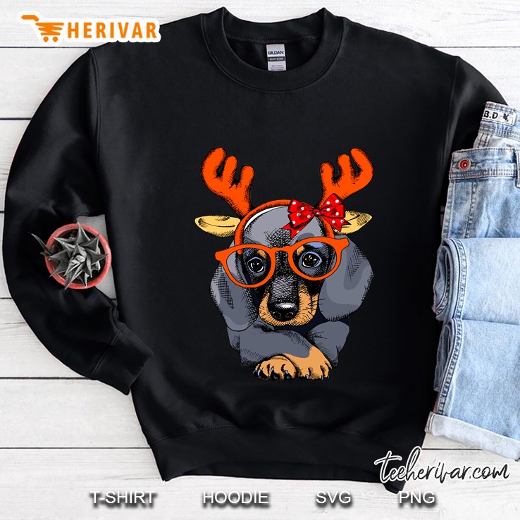 Dachshund Reindeer Christmas Sweatshirt
