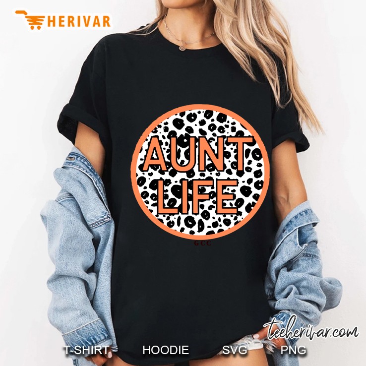 Aunt Life Leopard Version Ladies Tee
