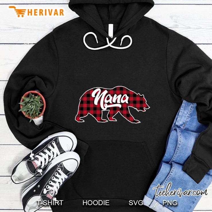 Nana Plaid Bear Version Hoodie