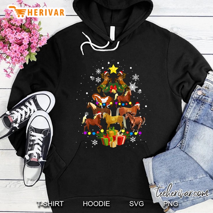 Horse Christmas Tree Version2 Hoodie