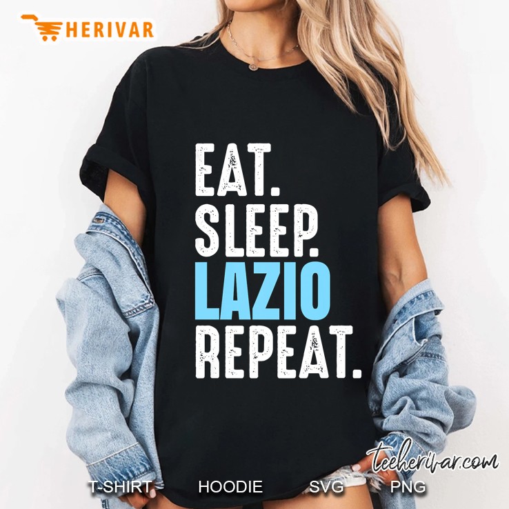 Eat Sleep Lazio Repeat Ladies Tee